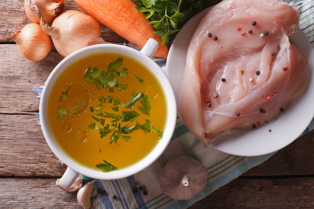 Nutritious chicken stock shouldn't go to waste
