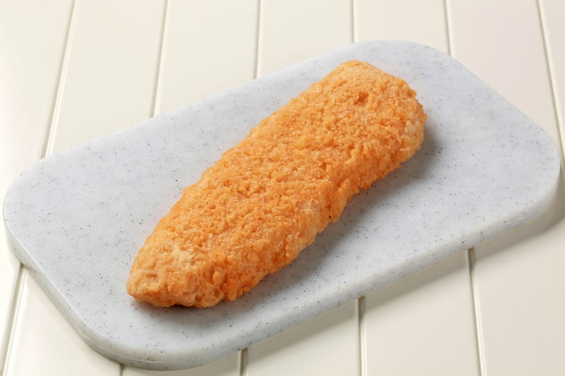 battered fish fillet cutting board