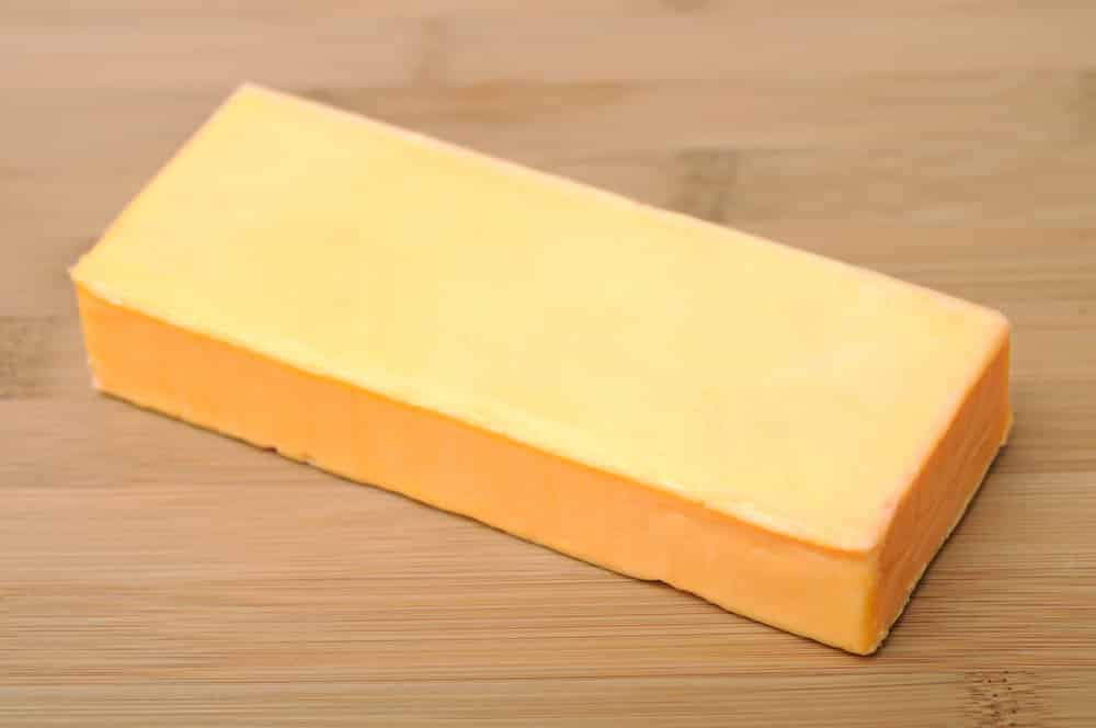 Cheese bar on cutting board