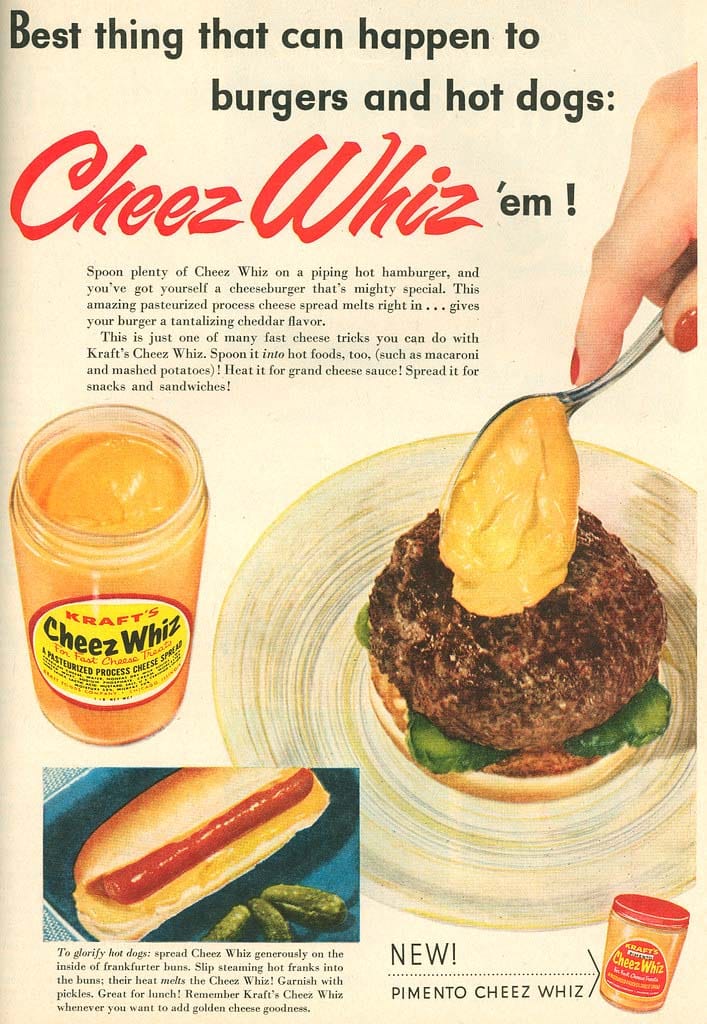 Cheese Whiz ads