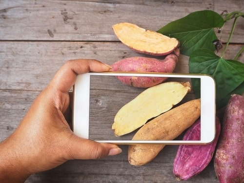 Check the inside of your sweet potato