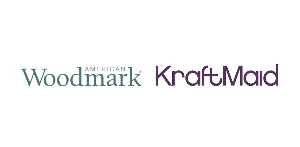 American Woodmark logo and KraftMaid logo