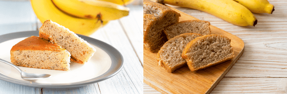 banana cake vs banana bread