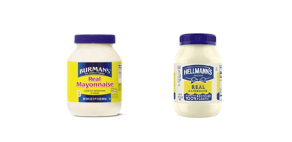 burmans mayonnaise vs hellmans
