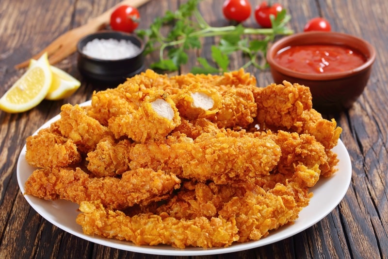 crispy golden brown chicken breast crispy tenders