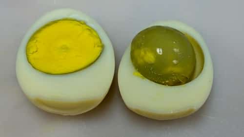 Green egg yolk