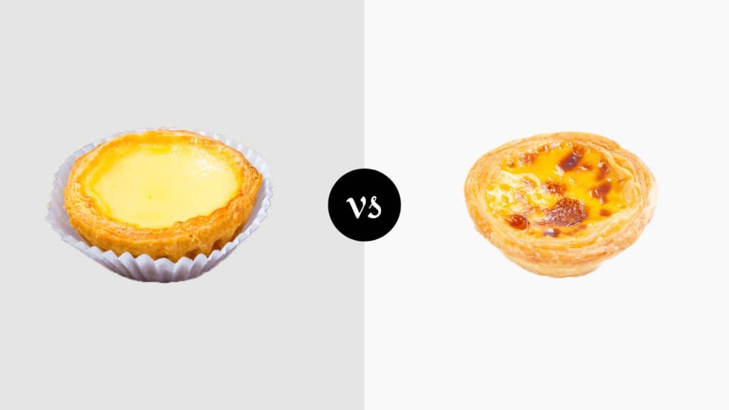 Chinese Egg Tart vs Portuguese Egg Tart