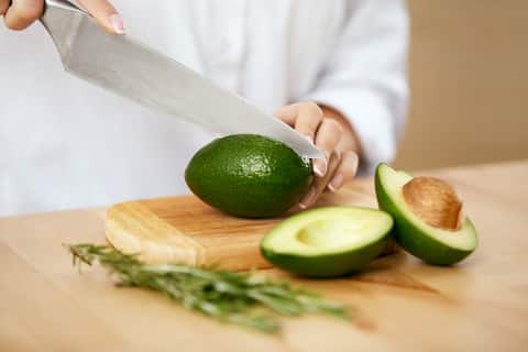 Cutting avocado
