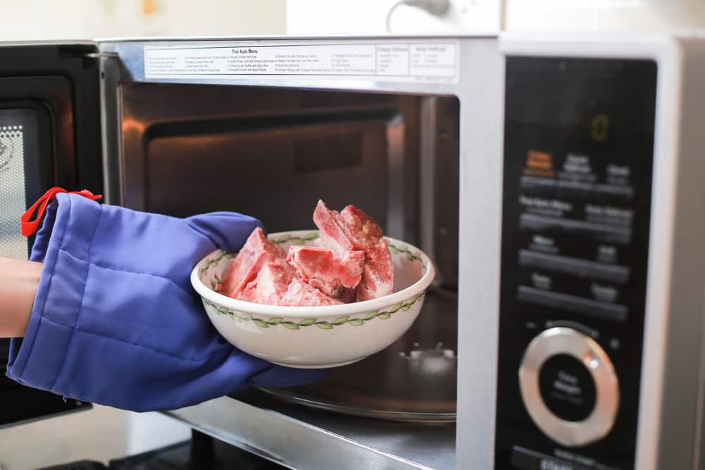 Defrost microwave