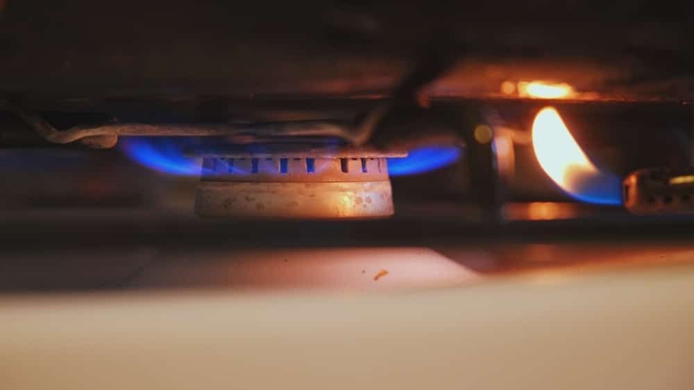 Kitchen Stove Natural Gas Blue Flame Burner