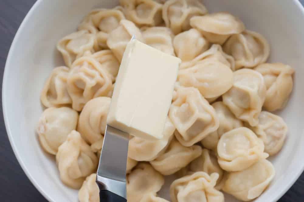 dumpling add butter