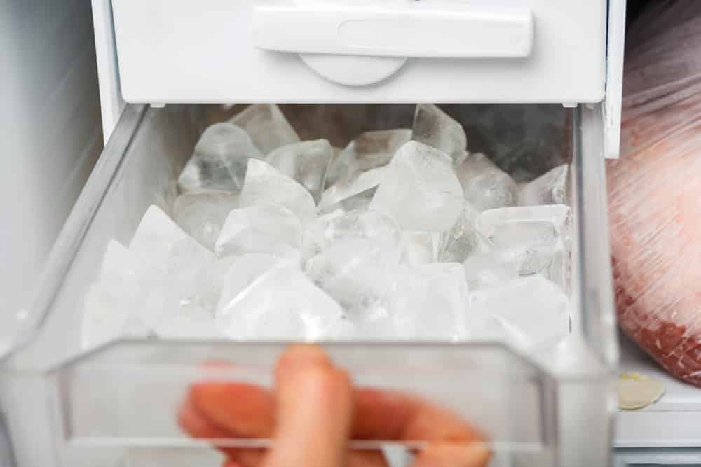 frigidaire refrigerator ice maker only makes crushed ice