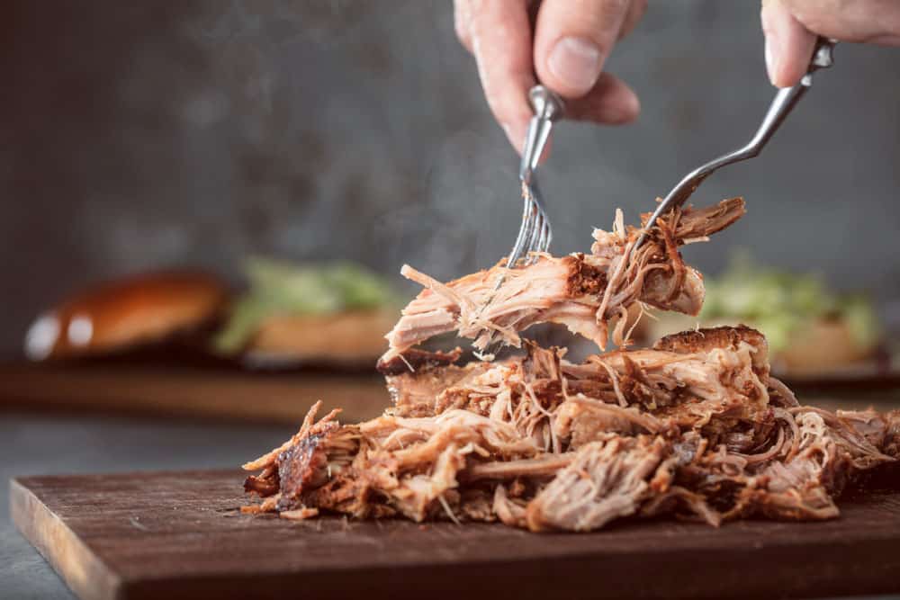 Preparing pulled pork