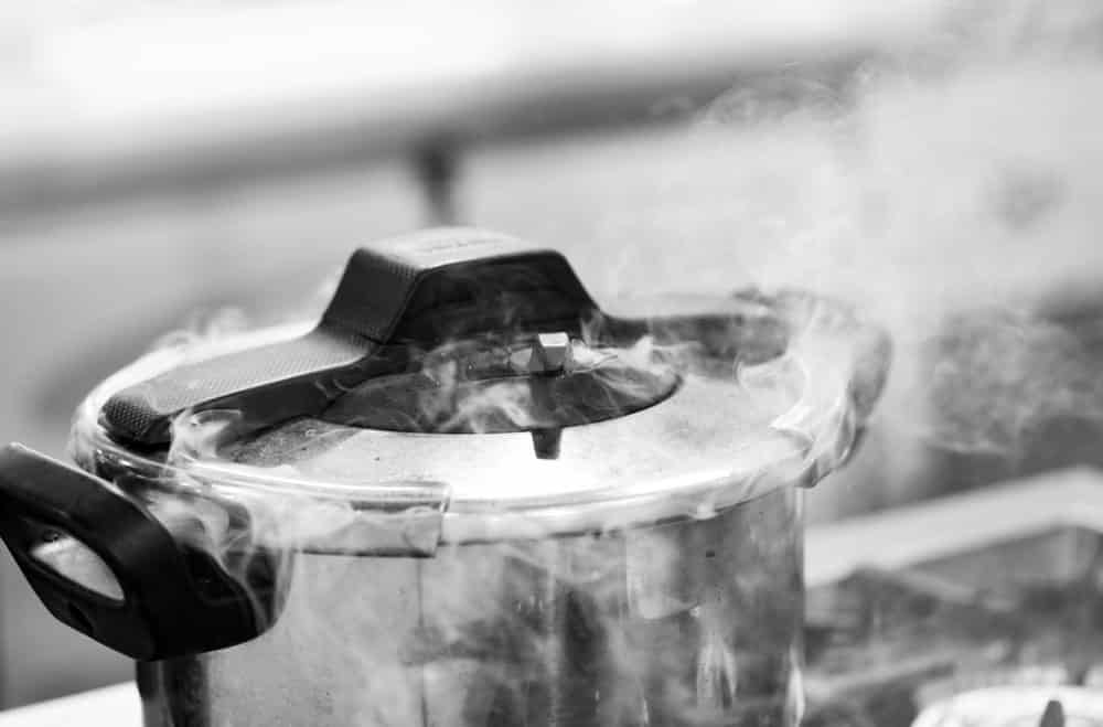 Pressure cooker steam