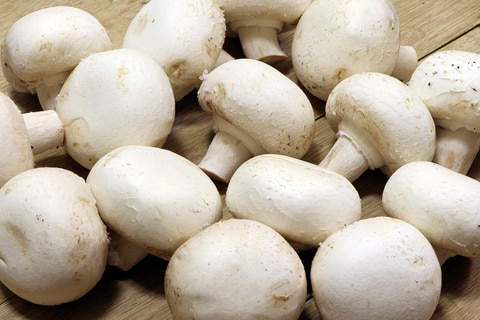 White mushrooms