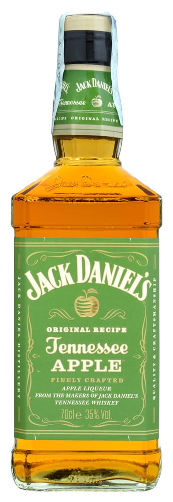 Bottle of American Tennessee Whiskey Jack Daniel's Apple 70cl