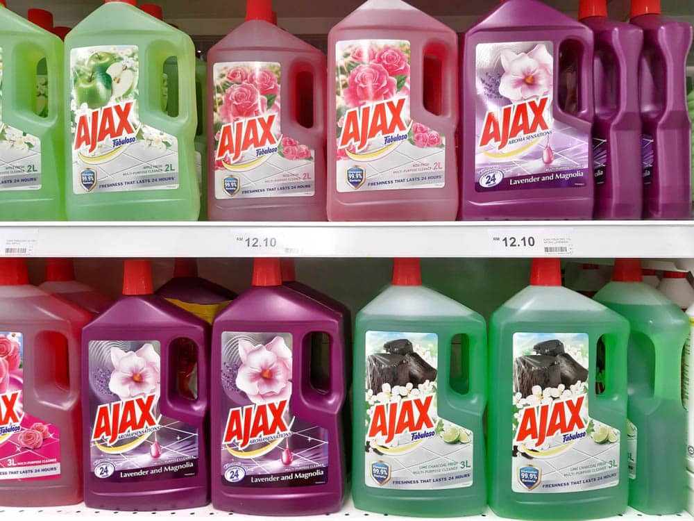 various Ajax Cleanser