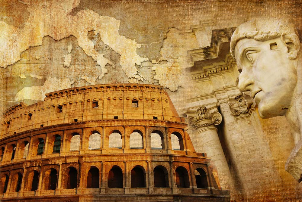great Roman empire - conceptual collage