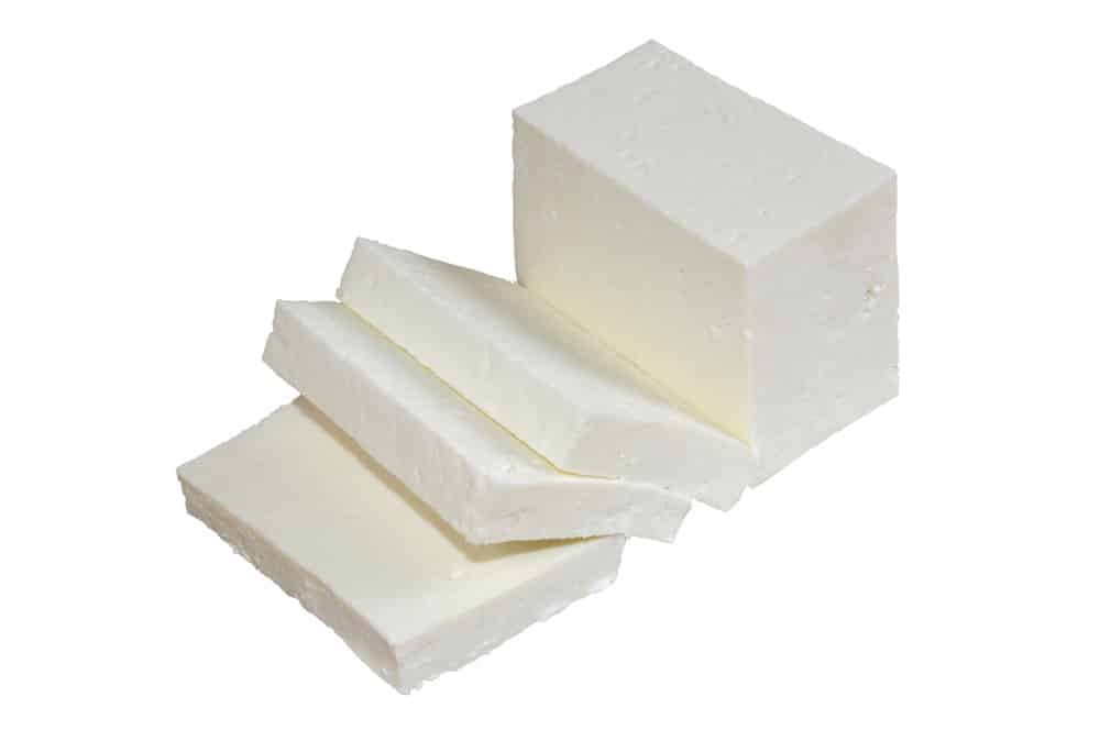 Paneer White fresh cheese common in the Indian 