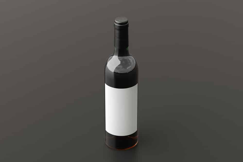 Red wine bottle 750ml