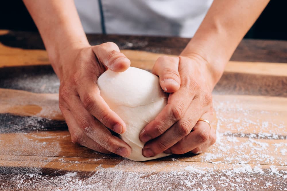 The Shape of Flour Dough