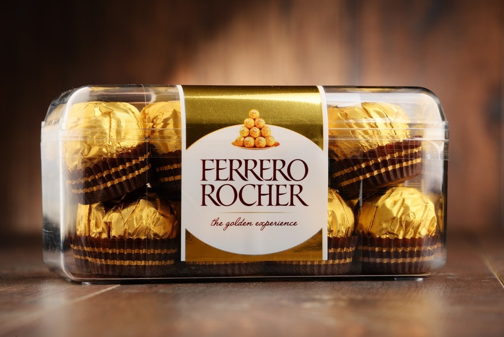 Ferrero Rocher premium chocolate packaging