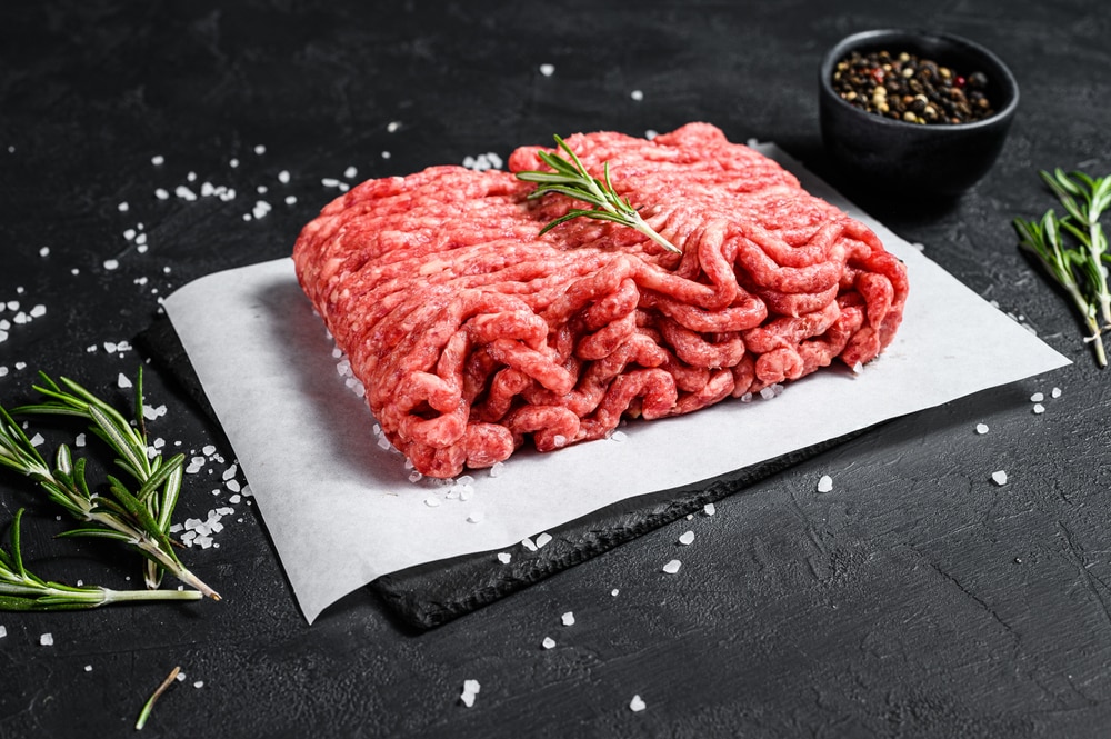 ground beef turned white