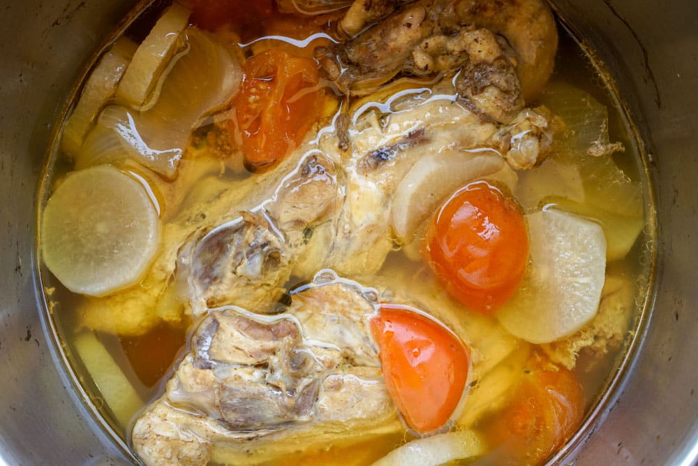 Making Chicken stock by pressure cooker
