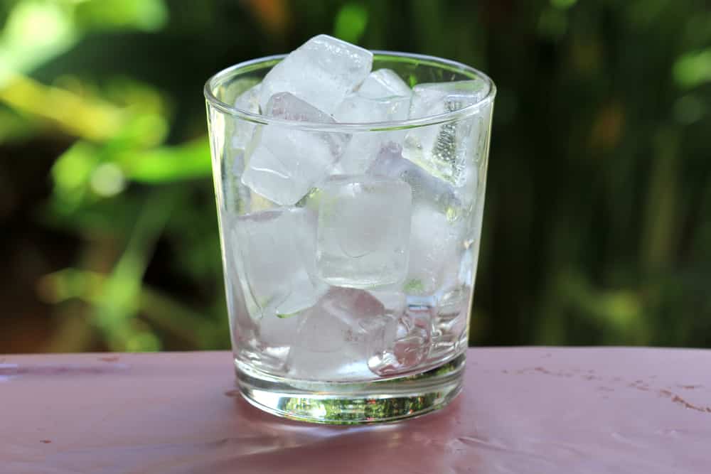 white residue from ice cubes