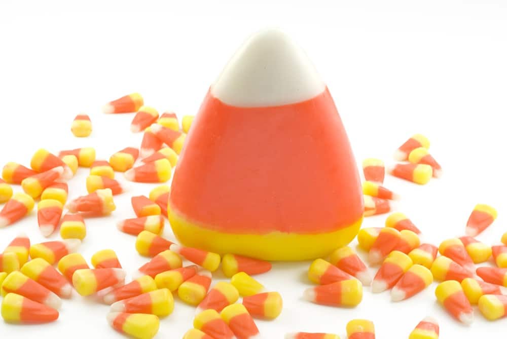 Giant Candy Corn and small candy corn