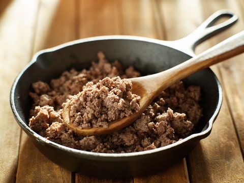 Cooked ground beef