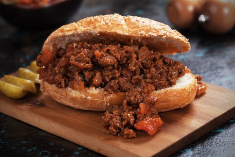 Ground beef burger