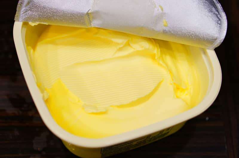 Fresh margarine in pack
