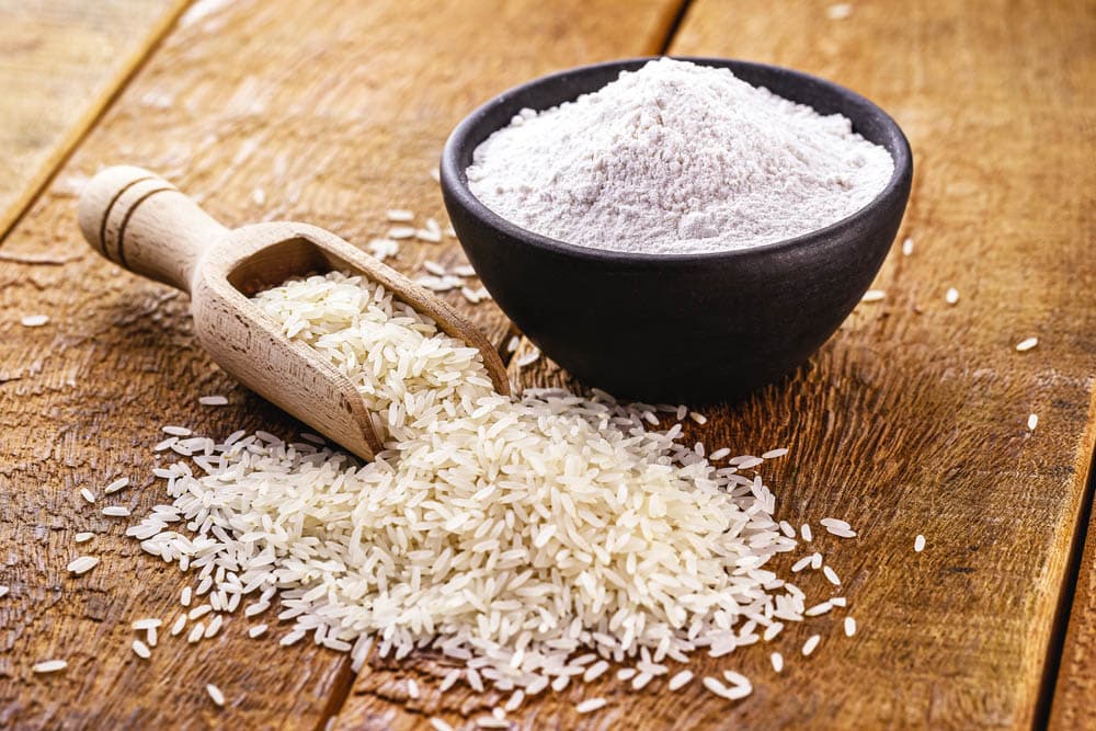 rice flour, alternative gluten-free flour and rich in fiber