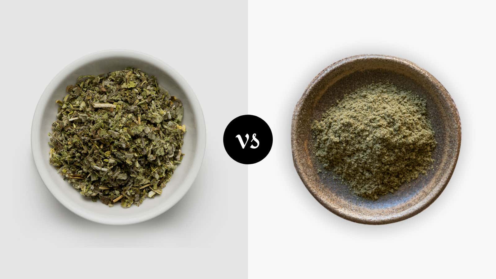 Rubbed vs Ground Sage