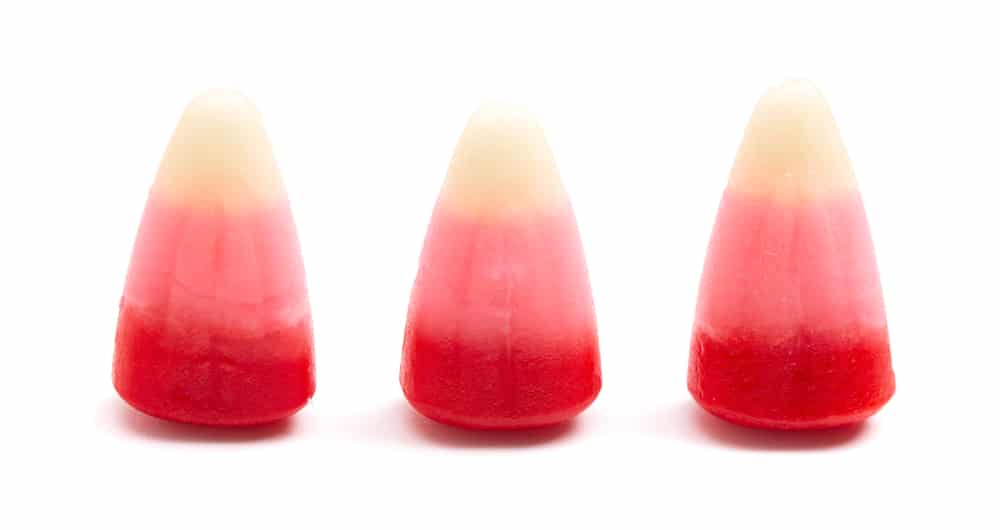 Red Pink and White Valentines Day Candy Corn