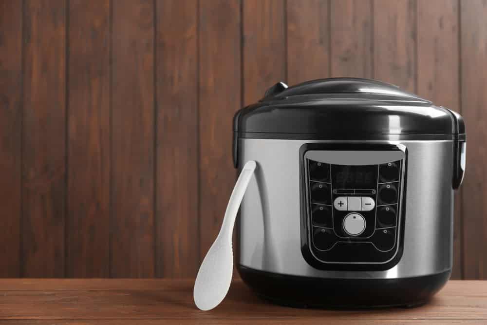 Modern powerful multi cooker on table