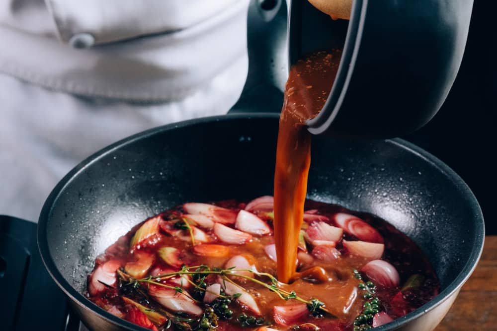 Red Pepper Sauce with Demi-Glace