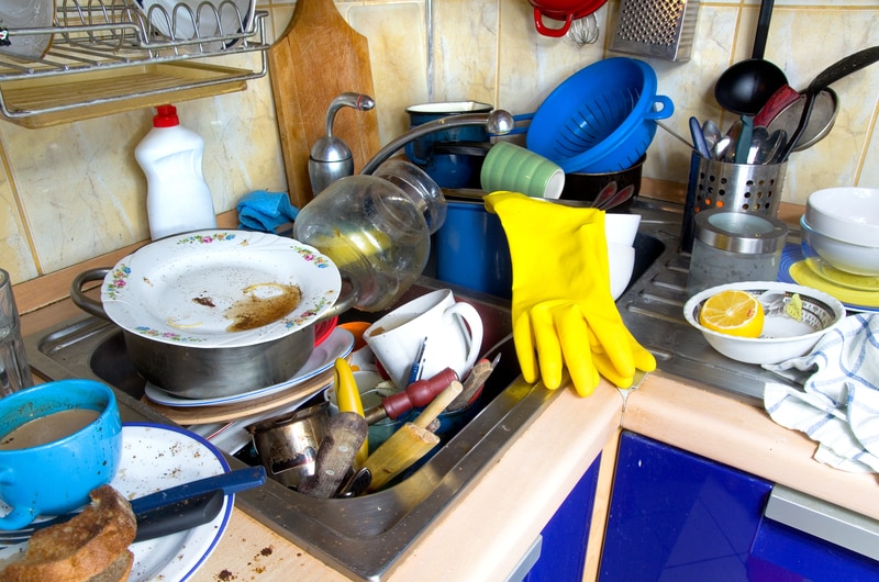 should i throw away moldy dishes