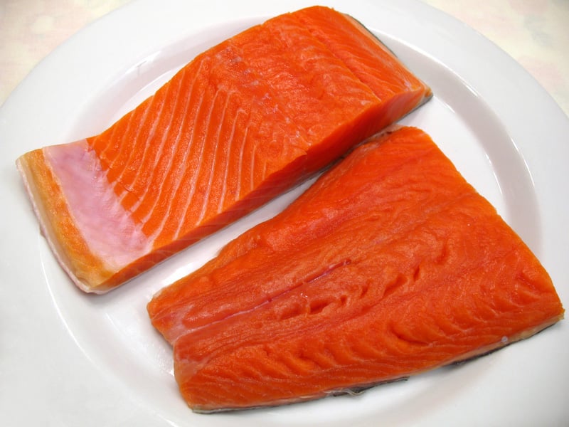 sockeye salmon fillets