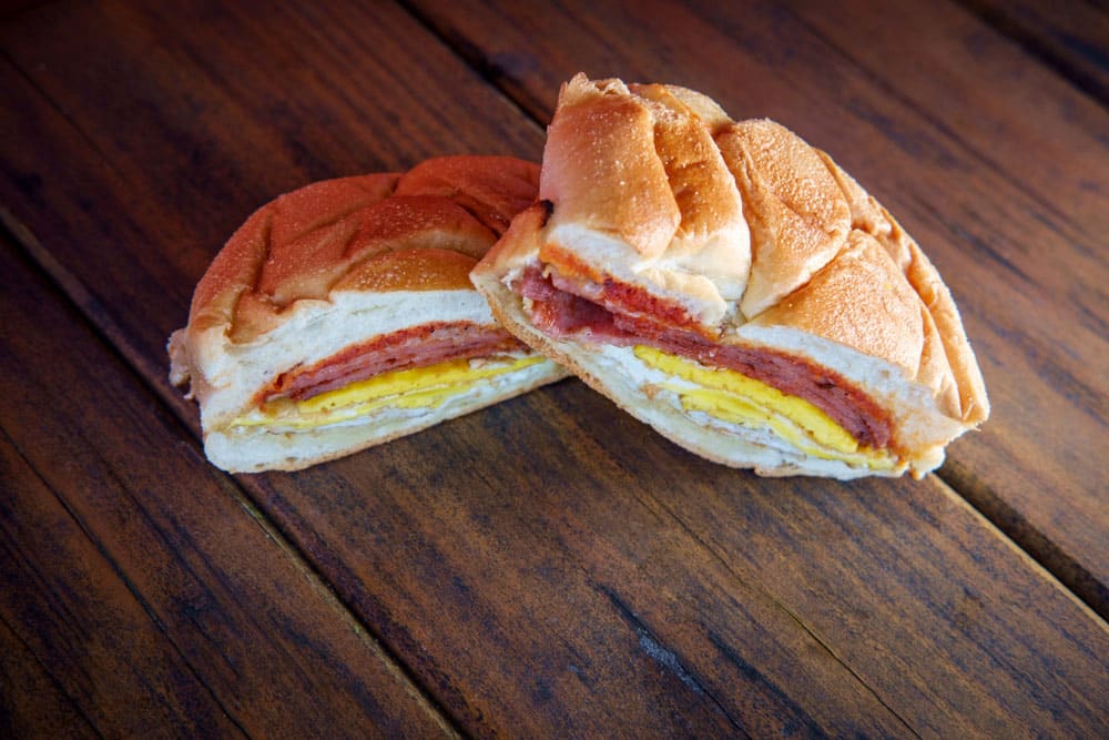 Taylor ham, pork roll, egg and cheese