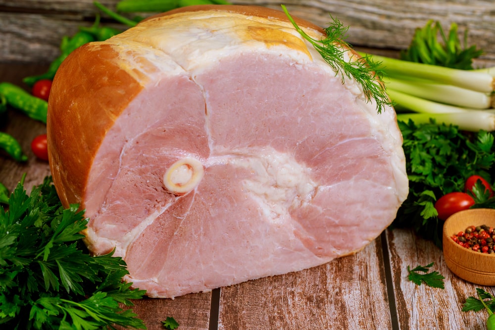 what is the fat side of a ham