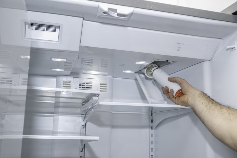 how to reset filter change on thermador refrigerator