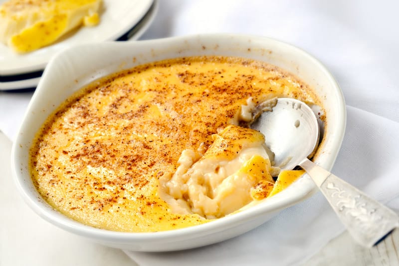 Baked custard