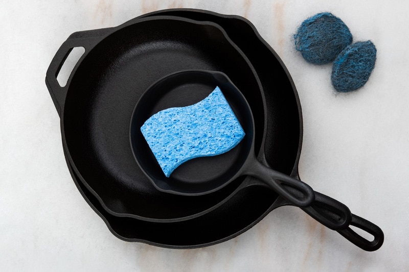 Cast Iron Cookware and cleaning supplies