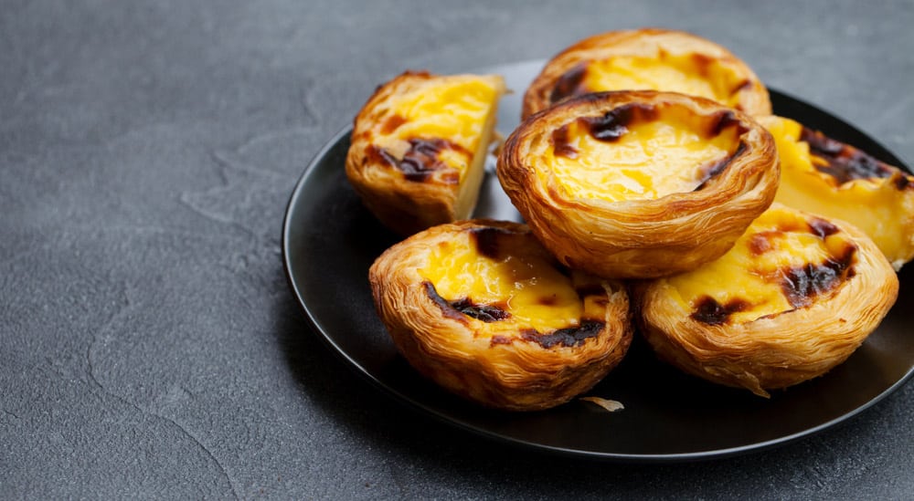 Egg tart, traditional Portuguese dessert