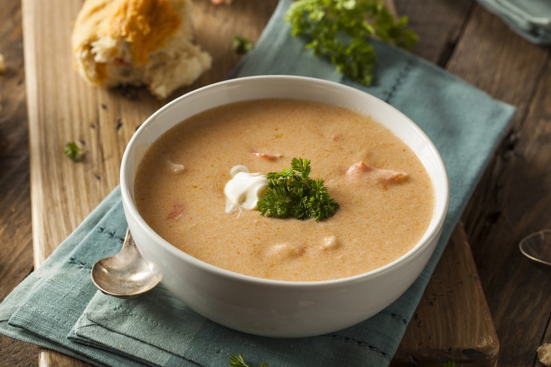 Homemade shrimp Bisque Soup