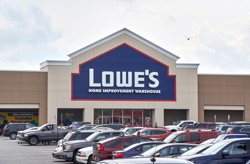 Lowe's store and logo