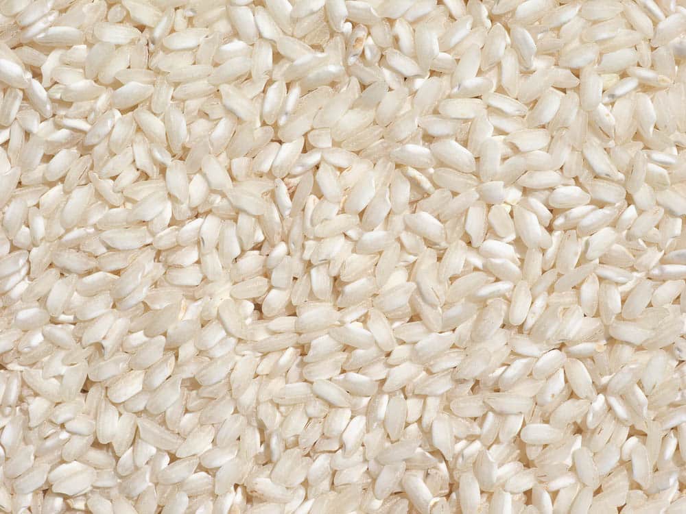 Carnaroli rice, medium grained rice grown in the Pavia