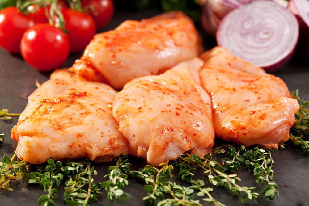 Marinated Chicken Breast with Rosemary and Vegetables